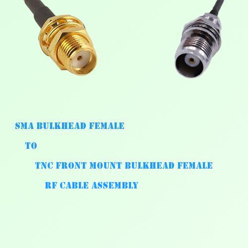 SMA Bulkhead Female to TNC Front Mount Bulkhead Female RF Cable