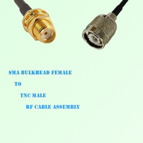 SMA Bulkhead Female to TNC Male RF Cable Assembly
