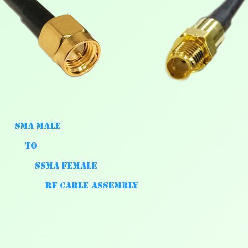 SMA Male to SSMA Female RF Cable Assembly