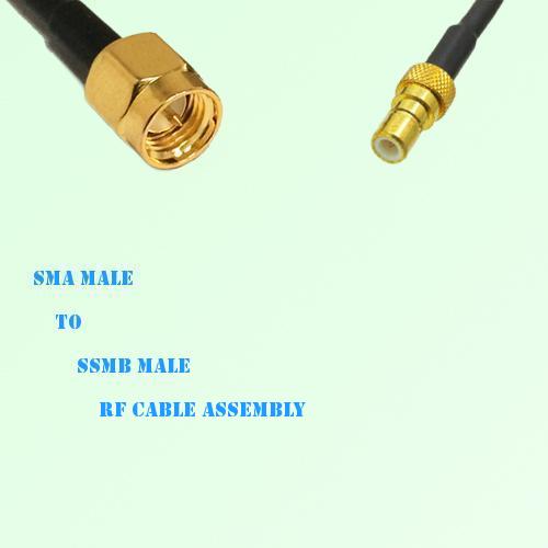 SMA Male to SSMB Male RF Cable Assembly
