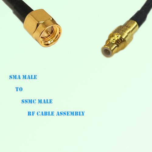 SMA Male to SSMC Male RF Cable Assembly