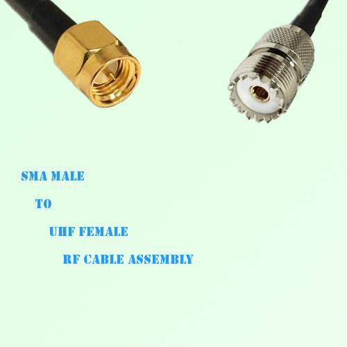 SMA Male to UHF Female RF Cable Assembly