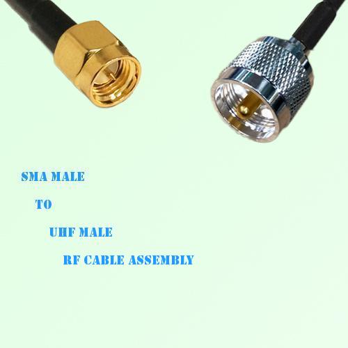 SMA Male to UHF Male RF Cable Assembly