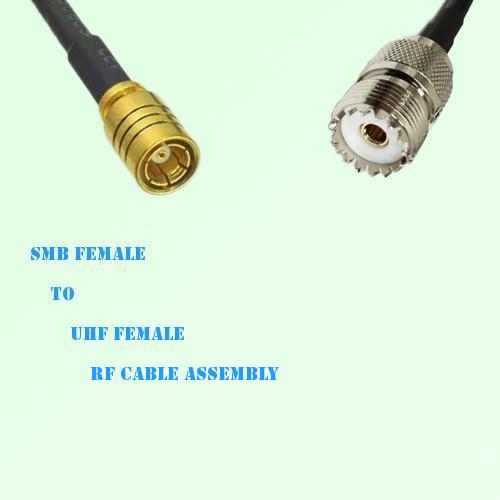 SMB Female to UHF Female RF Cable Assembly