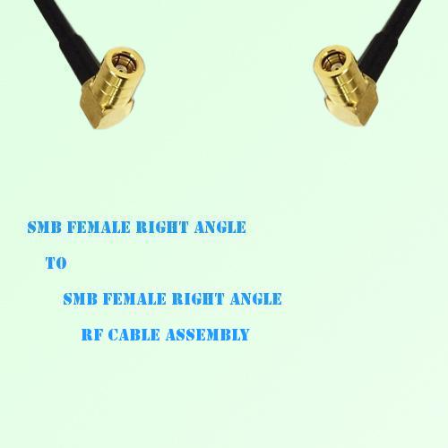 SMB Female Right Angle to SMB Female Right Angle RF Cable Assembly SMB Female Right Angle to SMB Female Right Angle RF Cable Assembly