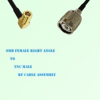 SMB Female Right Angle to TNC Male RF Cable Assembly