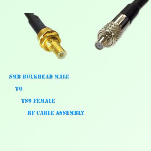 SMB Bulkhead Male to TS9 Female RF Cable Assembly