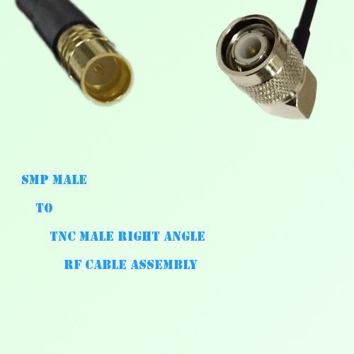 SMP Male to TNC Male Right Angle RF Cable Assembly