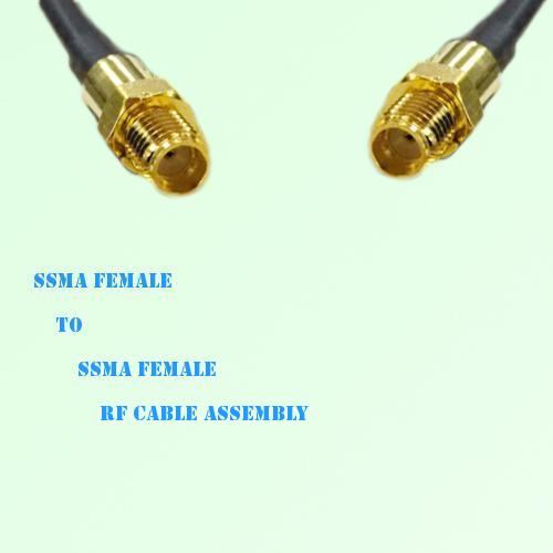 SSMA Female to SSMA Female RF Cable Assembly SSMA Female to SSMA Female RF Cable Assembly