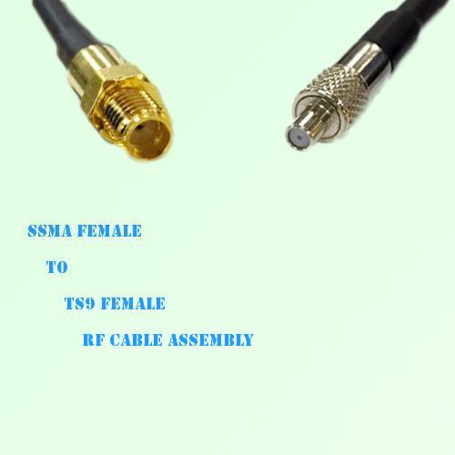 SSMA Female to TS9 Female RF Cable Assembly