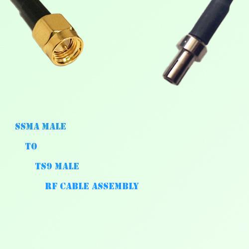SSMA Male to TS9 Male RF Cable Assembly
