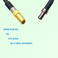 SSMB Female to TS9 Male RF Cable Assembly