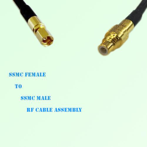 SSMC Female to SSMC Male RF Cable Assembly