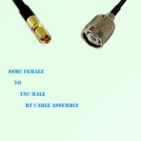 SSMC Female to TNC Male RF Cable Assembly