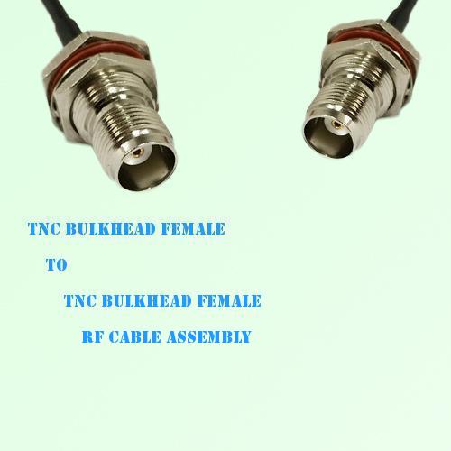 TNC Bulkhead Female to TNC Bulkhead Female RF Cable Assembly