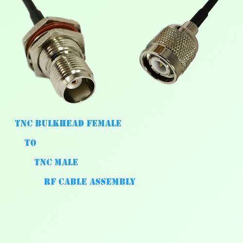 TNC Bulkhead Female to TNC Male RF Cable Assembly