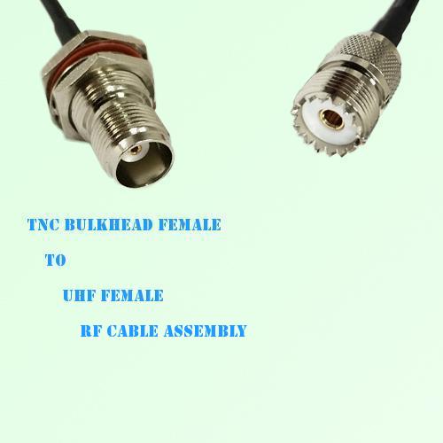 TNC Bulkhead Female to UHF Female RF Cable Assembly