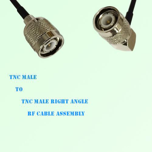 TNC Male to TNC Male Right Angle RF Cable Assembly