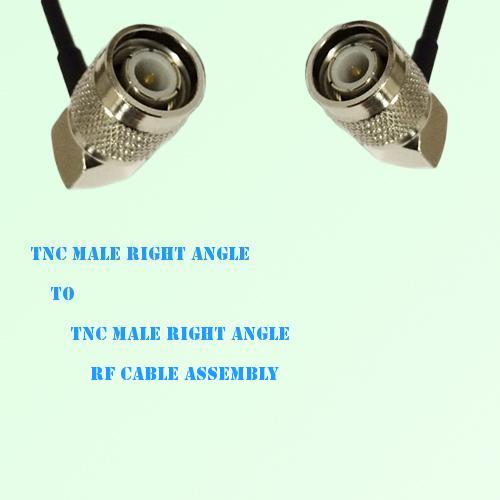 TNC Male Right Angle to TNC Male Right Angle RF Cable Assembly