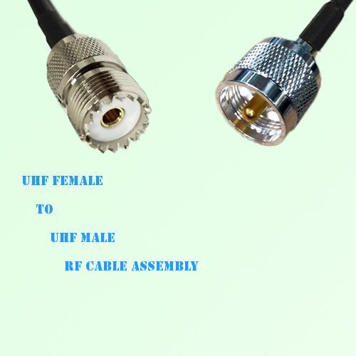 UHF Female to UHF Male RF Cable Assembly