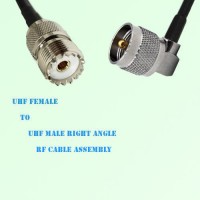 UHF Female to UHF Male Right Angle RF Cable Assembly UHF Female to UHF Male Right Angle RF Cable Assembly