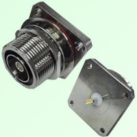 7/16 DIN Bulkhead Female 4 Hole Panel Mount Solder Cup Connector