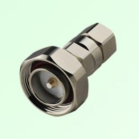 7/16 DIN Male Clamp Connector 1/2" Corrugated Ring Copper Tube Cable