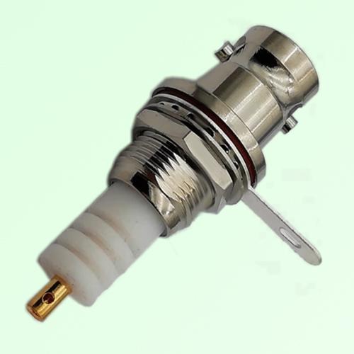 MHV 3kV Bulkhead Female Front Mount Solder Post Connector