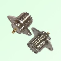 UHF Female 2 Hole Panel Mount Solder Cup Connector UHF Female 2 Hole Panel Mount Solder Cup Connector