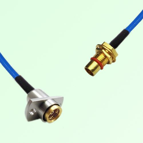 Semi-Flexible Jumper BMA Female 2 Hole Flange Mount to BMA Bulkhead Male Semi-Flexible Jumper BMA Female 2 Hole Flange Mount to BMA Bulkhead Male