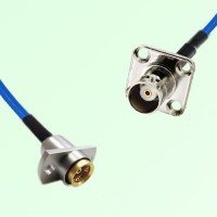 Semi-Flexible Jumper BMA Female 2 Hole to BNC Female 4 Hole 17.5x17.5mm Semi-Flexible Jumper BMA Female 2 Hole to BNC Female 4 Hole 17.5x17.5mm