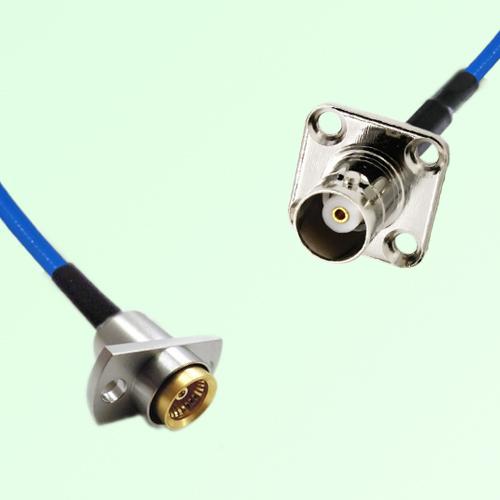 Semi-Flexible Jumper BMA Female 2 Hole to BNC Female 4 Hole 17.5x17.5mm Semi-Flexible Jumper BMA Female 2 Hole to BNC Female 4 Hole 17.5x17.5mm