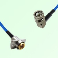 Semi-Flexible Jumper BMA Female 2 Hole Flange Mount to BNC Male Right Angle Semi-Flexible Jumper BMA Female 2 Hole Flange Mount to BNC Male Right Angle