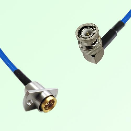 Semi-Flexible Jumper BMA Female 2 Hole Flange Mount to BNC Male Right Angle Semi-Flexible Jumper BMA Female 2 Hole Flange Mount to BNC Male Right Angle