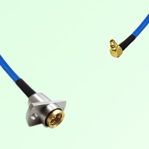 Semi-Flexible Jumper BMA Female 2 Hole Flange Mount to MMCX Male Right Angle Semi-Flexible Jumper BMA Female 2 Hole Flange Mount to MMCX Male Right Angle