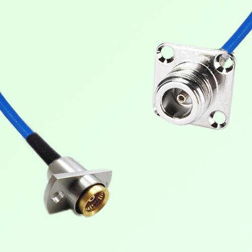 Semi-Flexible Jumper BMA Female 2 Hole to N Female 4 Hole 25x25mm Semi-Flexible Jumper BMA Female 2 Hole to N Female 4 Hole 25x25mm