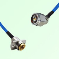 Semi-Flexible Jumper BMA Female 2 Hole Flange Mount to N Male Right Angle Semi-Flexible Jumper BMA Female 2 Hole Flange Mount to N Male Right Angle