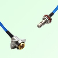 Semi-Flexible Jumper BMA Female 2 Hole to QMA Bulkhead Female with O-Ring Semi-Flexible Jumper BMA Female 2 Hole to QMA Bulkhead Female with O-Ring