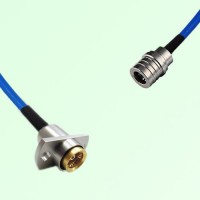 Semi-Flexible Jumper BMA Female 2 Hole Flange Mount to QMA Male Semi-Flexible Jumper BMA Female 2 Hole Flange Mount to QMA Male