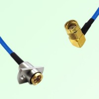 Semi-Flexible Jumper BMA Female 2 Hole Flange Mount to RP SMA Male Right Angle Semi-Flexible Jumper BMA Female 2 Hole Flange Mount to RP SMA Male Right Angle
