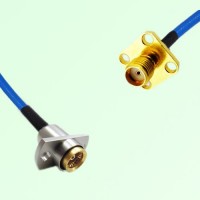 Semi-Flexible Jumper BMA Female 2 Hole to SMA Female 4 Hole 12.7x12.7mm Semi-Flexible Jumper BMA Female 2 Hole to SMA Female 4 Hole 12.7x12.7mm