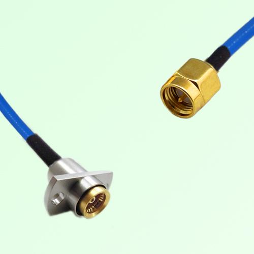 Semi-Flexible Jumper BMA Female 2 Hole Flange Mount to SMA Male Semi-Flexible Jumper BMA Female 2 Hole Flange Mount to SMA Male