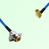 Semi-Flexible Jumper BMA Female 2 Hole Flange Mount to SMB Female Right Angle Semi-Flexible Jumper BMA Female 2 Hole Flange Mount to SMB Female Right Angle
