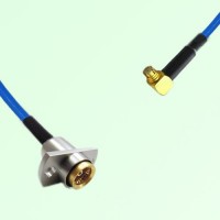 Semi-Flexible Jumper BMA Female 2 Hole Flange Mount to SMP Female Right Angle Semi-Flexible Jumper BMA Female 2 Hole Flange Mount to SMP Female Right Angle