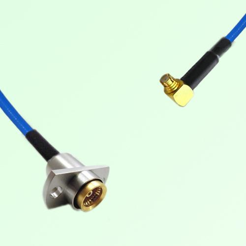 Semi-Flexible Jumper BMA Female 2 Hole Flange Mount to SMP Female Right Angle Semi-Flexible Jumper BMA Female 2 Hole Flange Mount to SMP Female Right Angle