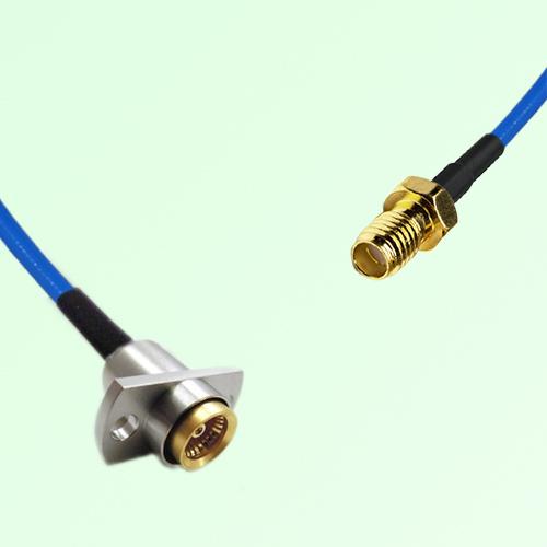 Semi-Flexible Jumper BMA Female 2 Hole Flange Mount to SSMA Female Semi-Flexible Jumper BMA Female 2 Hole Flange Mount to SSMA Female