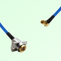 Semi-Flexible Jumper BMA Female 2 Hole Flange Mount to SSMC Female Right Angle Semi-Flexible Jumper BMA Female 2 Hole Flange Mount to SSMC Female Right Angle