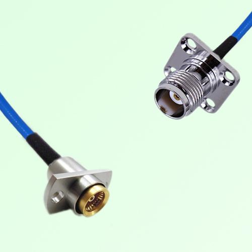 Semi-Flexible Jumper BMA Female 2 Hole to TNC Female 4 Hole 17.5x17.5mm Semi-Flexible Jumper BMA Female 2 Hole to TNC Female 4 Hole 17.5x17.5mm
