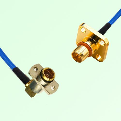 Semi-Flexible Jumper BMA Female Right Angle 2 Hole to BMA Male 4 Hole Semi-Flexible Jumper BMA Female Right Angle 2 Hole to BMA Male 4 Hole