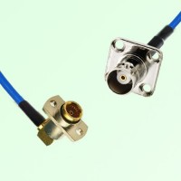 Semi-Flexible Jumper BMA Female Right Angle 2 Hole to BNC Female 4 Hole 17.5mm Semi-Flexible Jumper BMA Female Right Angle 2 Hole to BNC Female 4 Hole 17.5mm